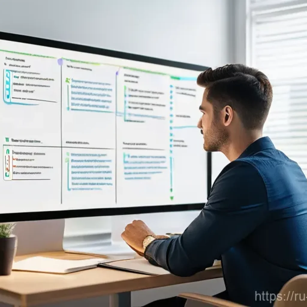 문화콘텐츠 기획사를 위한 시간 관리 팁 - **Prioritization Master at Work:**
    A bright, well-lit office or home office space. A person, app...