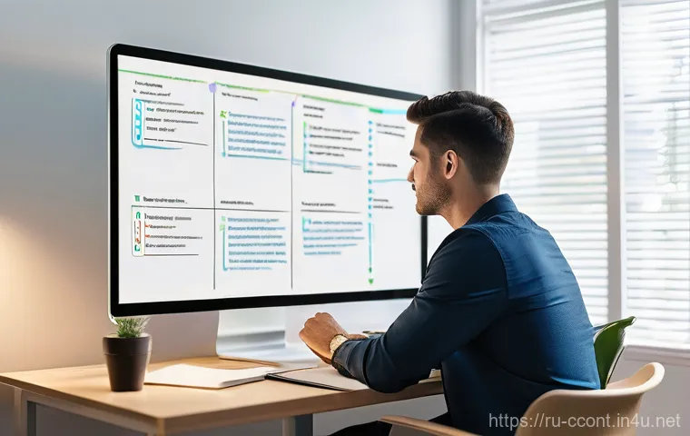 문화콘텐츠 기획사를 위한 시간 관리 팁 - **Prioritization Master at Work:**
    A bright, well-lit office or home office space. A person, app...